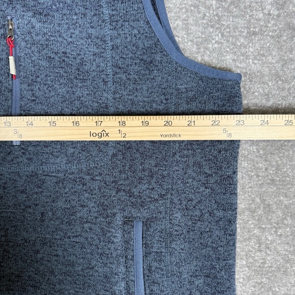 Orvis Denali Sweater Vest Men's XL‎ Blue Full Zip Fleece hiking Outdoor - Picture 6 of 7